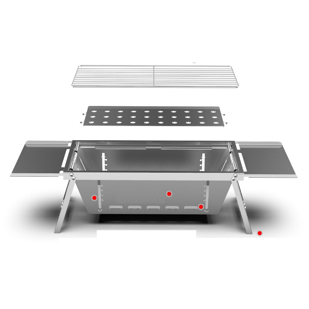 BARBECUE AU CHARBON PLIANT PORTABLE | GRILL PLIANTE DE CAMPING EOROM