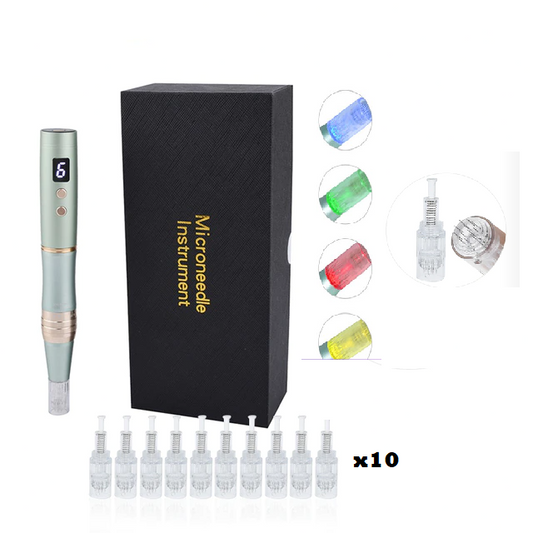 Dermapen professionnel sans fil avec soin luminothérapie | Eorom