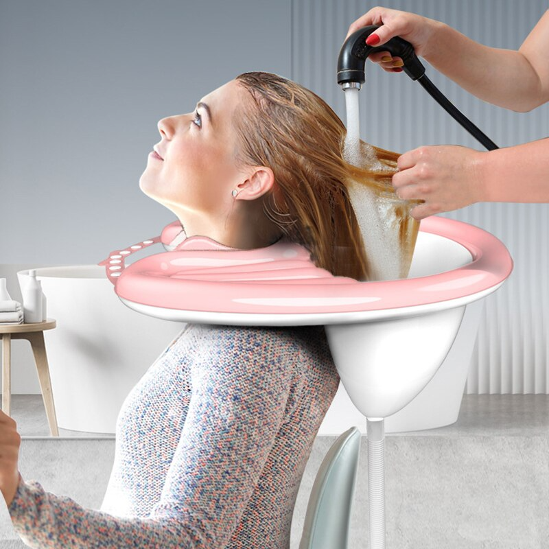 Lavabo gonflable pour les cheveux avec coussin intégré, réservoir d'eau,  douchette. Bac à shampoing/lave-tête domicile pour personne alitée,  handicapée ou âgée pour réaliser un shampoing : : Hygiène et Santé