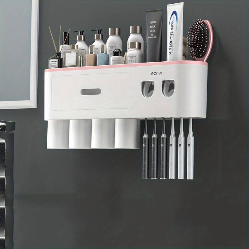 Porte brosse à dent mural | Distributeur de dentifrice automatique | EOROM