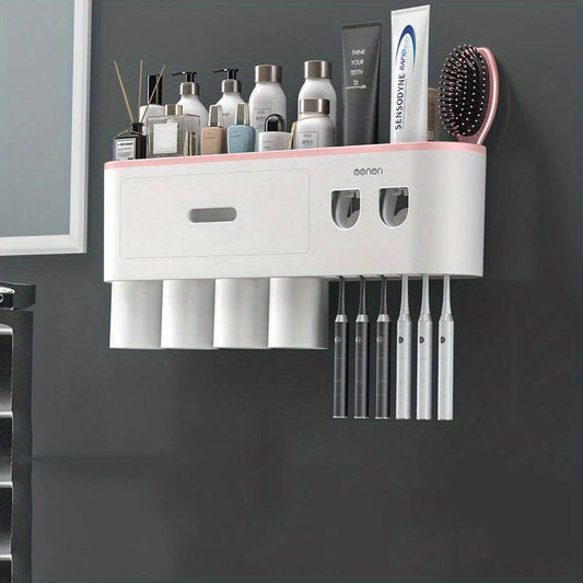 Porte brosse à dent mural | Distributeur de dentifrice automatique | EOROM