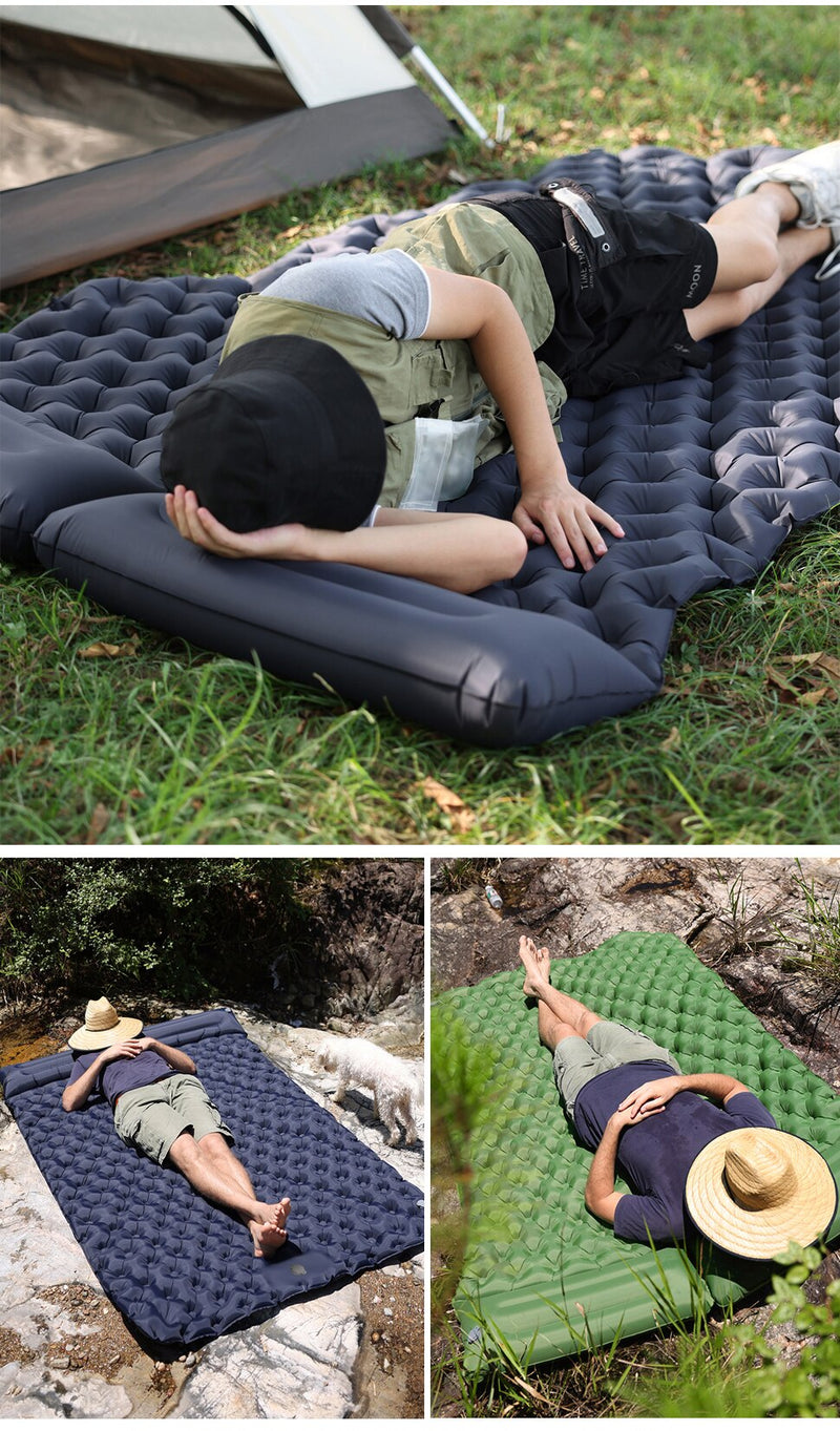 Matelas gonflable de camping avec oreiller intégré | EOROM