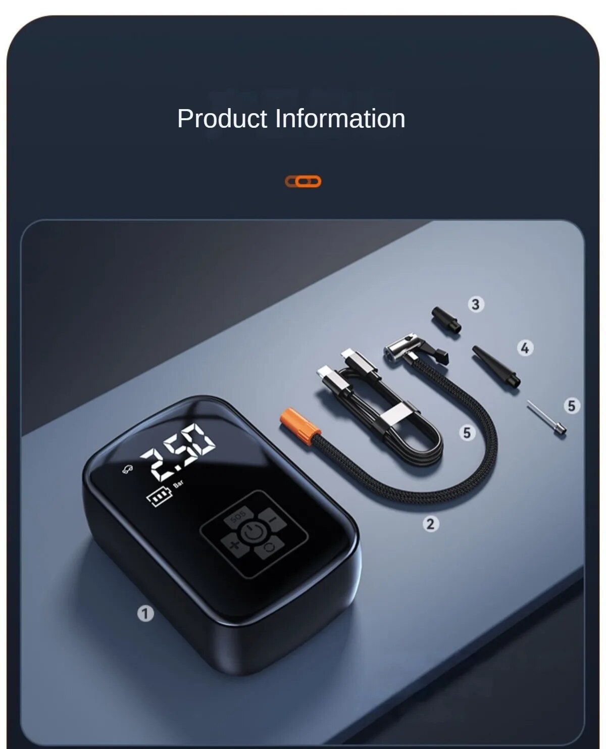 GONFLEUR DE PNEU ÉLECTRIQUE SANS FIL | EOROM