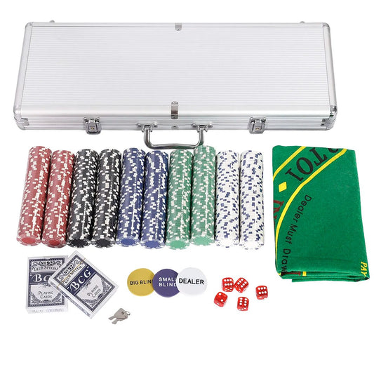 MALLETTE DE POKER AVEC JETONS ET ACCESSOIRES | EOROM