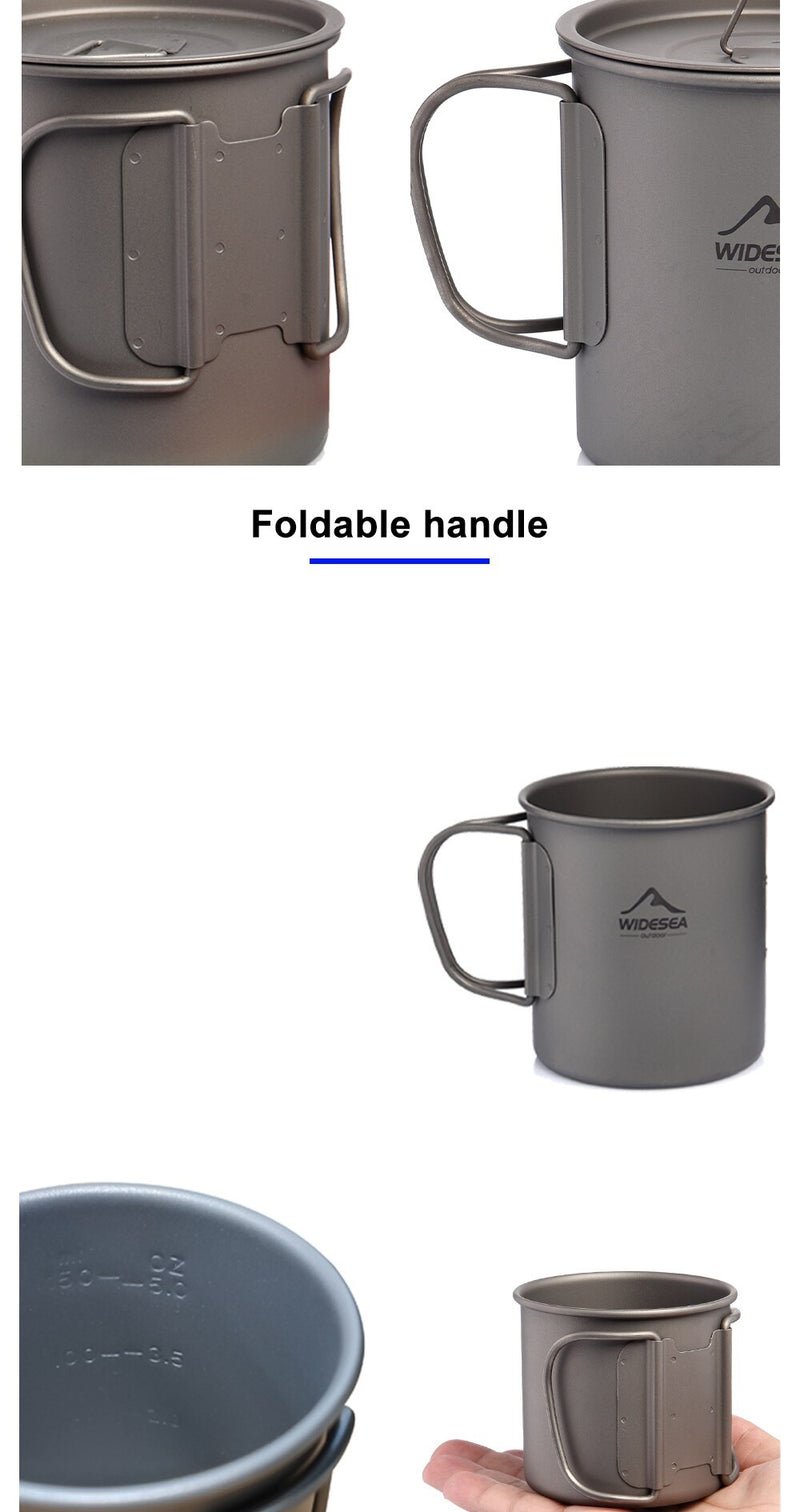 TASSE DE CAMPING EN TITANE 450ml | EOROM