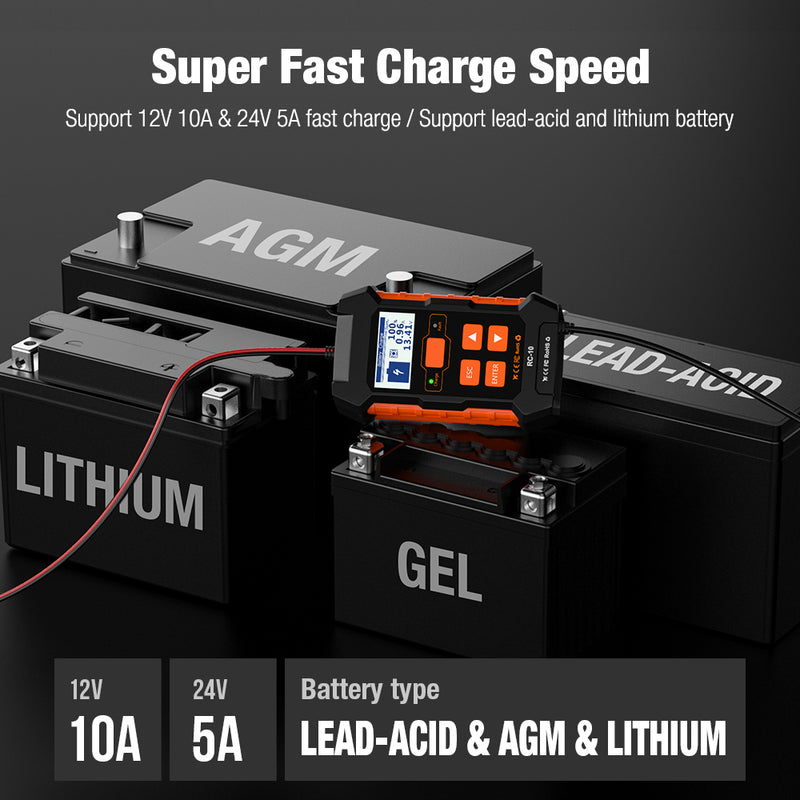 Outil de diagnostic de batterie automobile | Chargeur, détecteur et réparateur de batterie automobile | Outil de réparation d'impulsions  EOROM