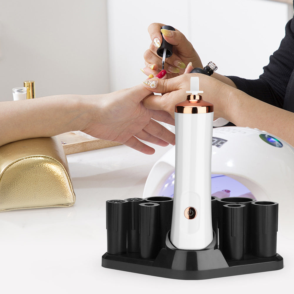 Kit de nettoyage et de séchage électrique pour pinceaux | secoueur électrique de colle à cils et vernis à ongles  | EOROM