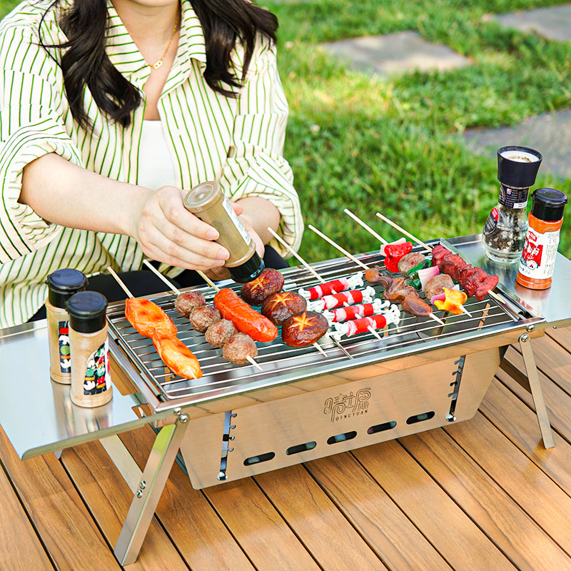 BARBECUE AU CHARBON PLIANT PORTABLE | GRILL PLIANTE DE CAMPING EOROM