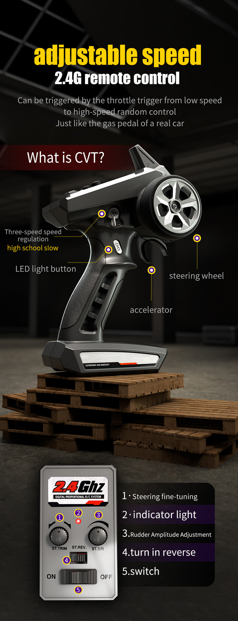 VOITURE TÉLÉCOMMANDÉE TOUT-TERRAIN 50 KM/H ET 70 KM/H |  EOROM