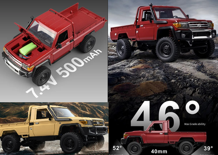 VOITURE TÉLÉCOMMANDÉE TOUT-TERRAIN 8KM/H AVEC ACCESSOIRES  |  EOROM