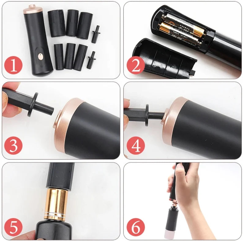 Kit de nettoyage et de séchage électrique pour pinceaux | secoueur électrique de colle à cils et vernis à ongles  | EOROM