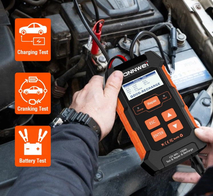 Outil de diagnostic de batterie automobile | Chargeur, détecteur et réparateur de batterie automobile | Outil de réparation d'impulsions  EOROM