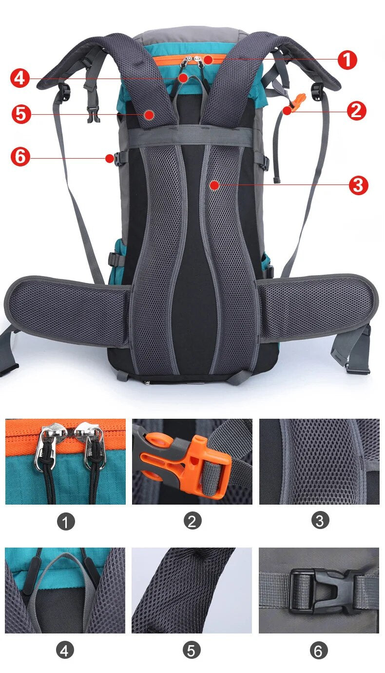 Sac à dos de randonnée et de camping 65L +5L |  EOROM