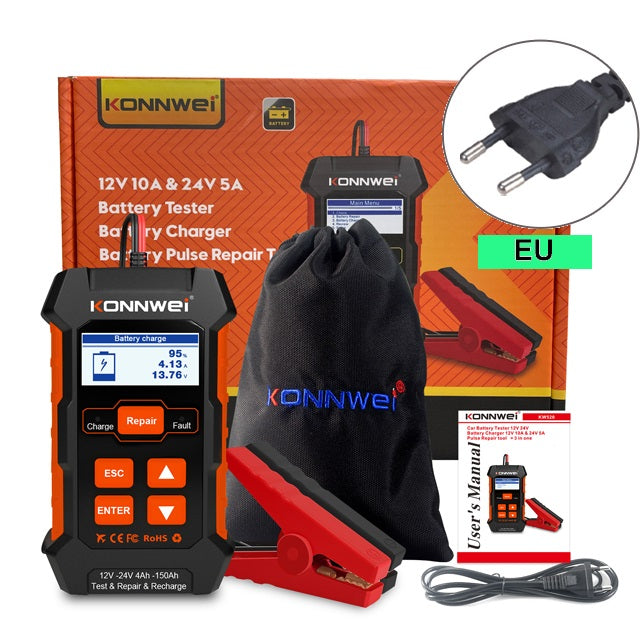 Outil de diagnostic de batterie automobile | Chargeur, détecteur et réparateur de batterie automobile | Outil de réparation d'impulsions  EOROM