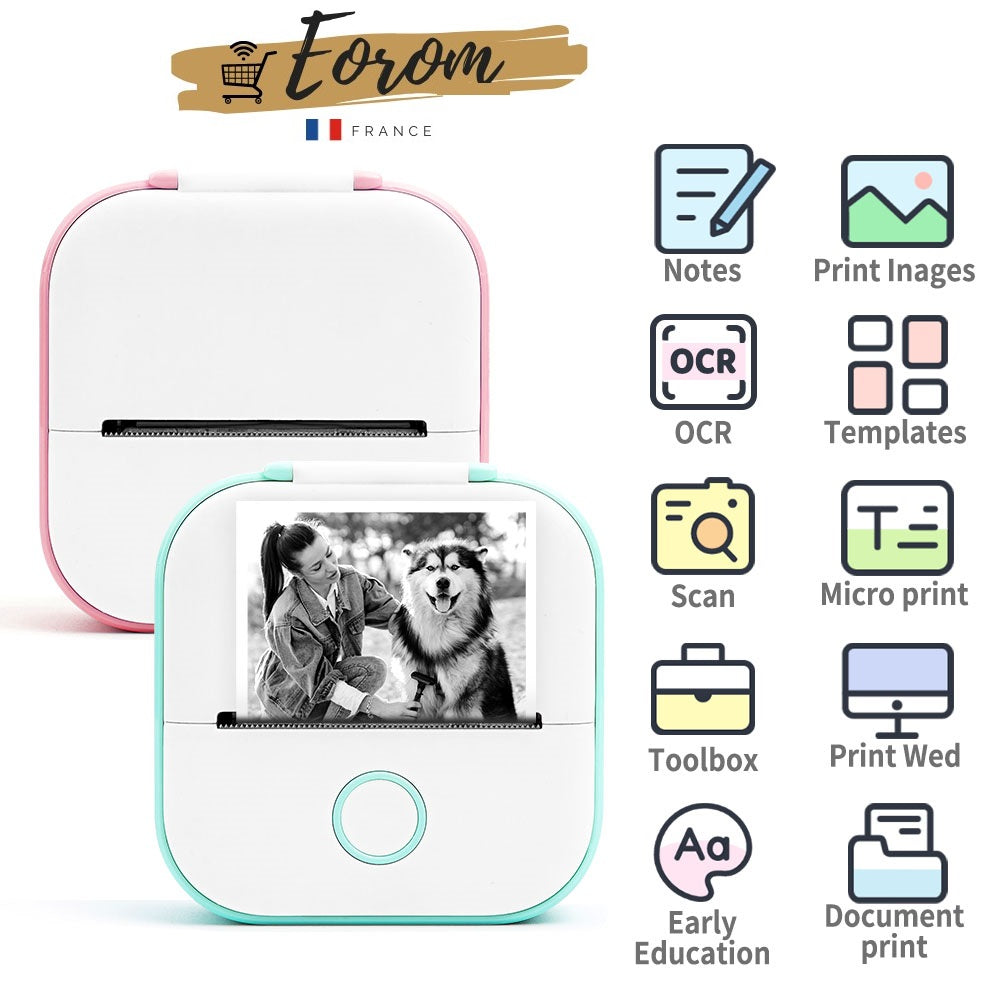 MINI IMPRIMANTE THERMIQUE PORTABLE BLUETOOTH | EOROM