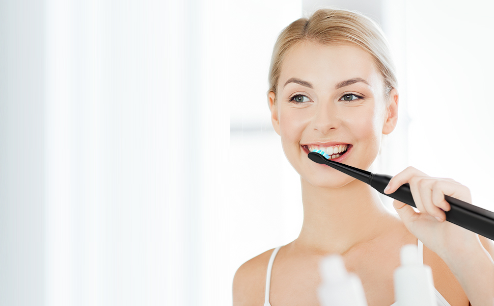 Brosse à dents électrique ultrasonic sans fil nouvelle génération | Pack complet Eorom