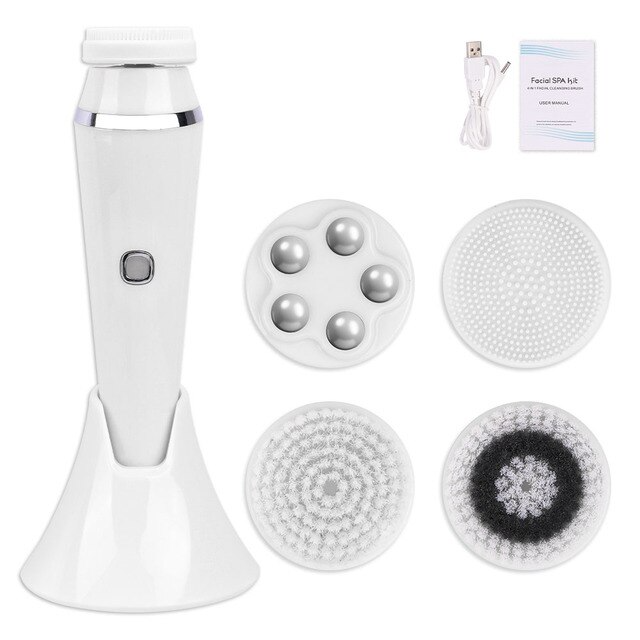 Brosse nettoyante pour le visage 4 en 1 multifonctions  | lifting du visage