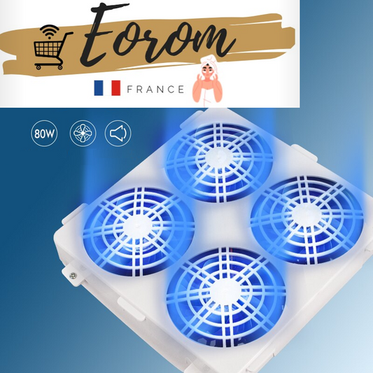 Aspirateur pour manucure professionnel x4 80W  | Eorom