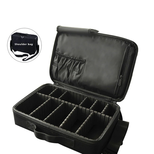Trousse de rangement maquillage et cosmétique profesionnelle noir  |  Eorom