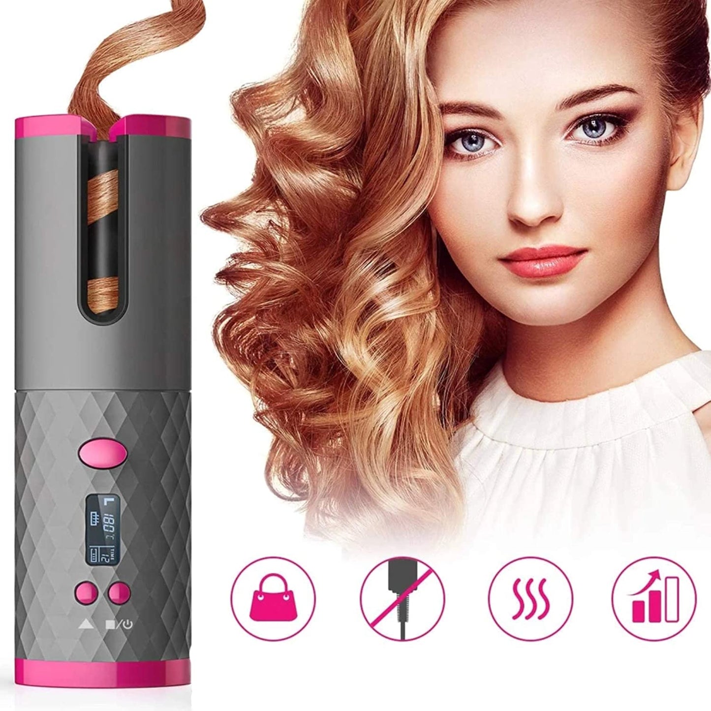 Boucleur automatique pour cheveux | fer à boucler automatique professionnel Eorom