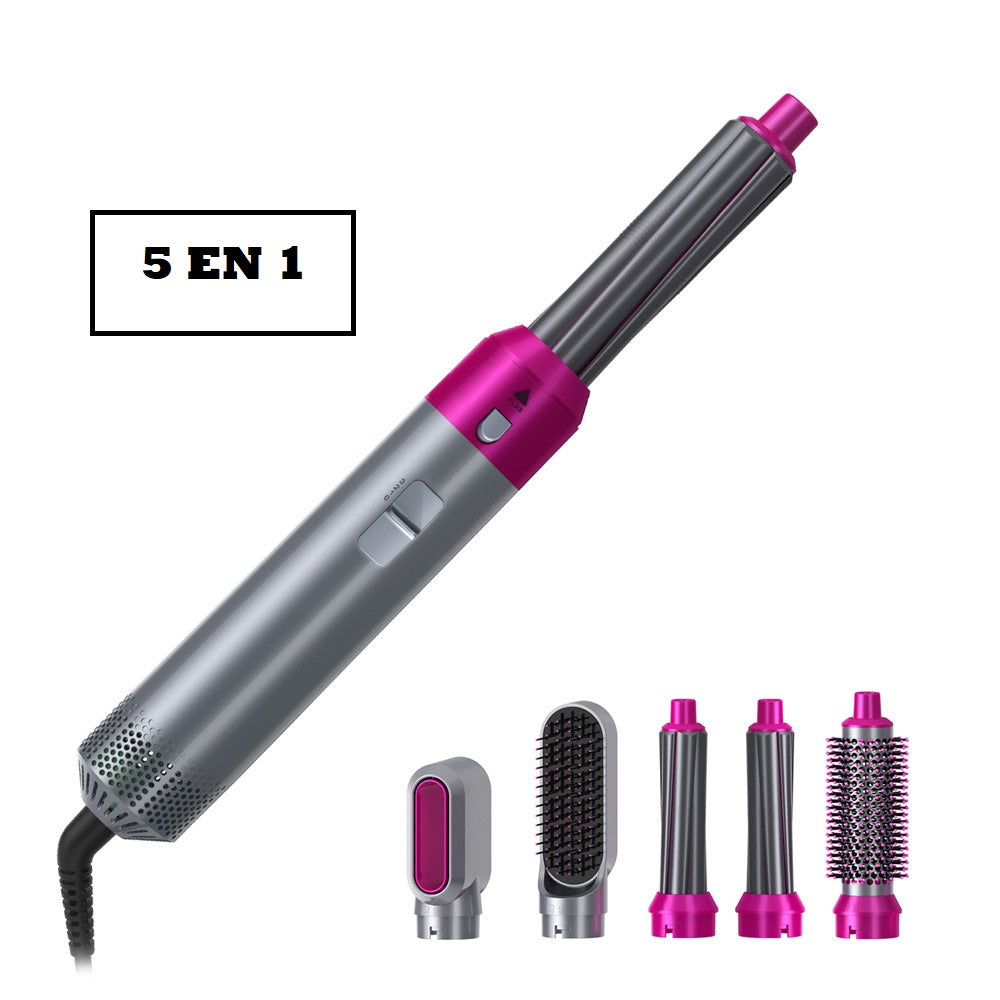 Brosse séche cheveux lisseur et boucleur 5 en 1 | Appareil de coiffure professionnel Eorom