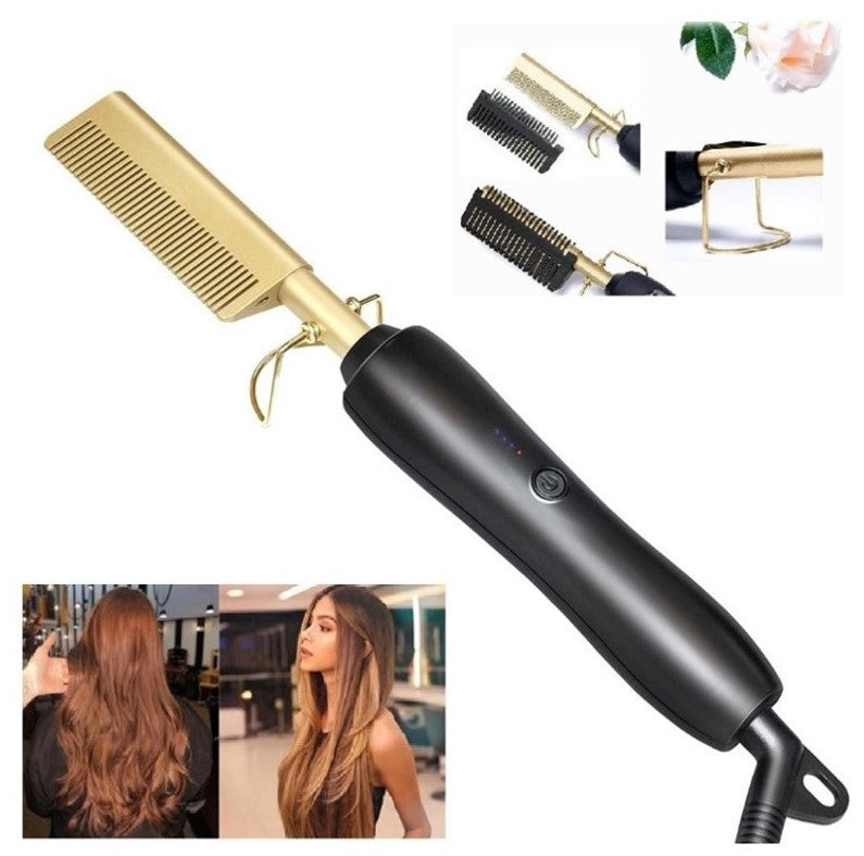 Peigne/Brosse chauffante  multifonctions 3.0  | Lisseur boucleur professionnel Eorom