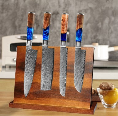 Porte-couteaux en bois magnétique double faces  | Eorom