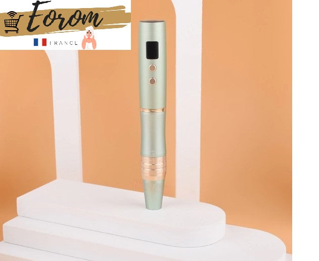 Dermapen professionnel sans fil avec soin luminothérapie  |  Eorom